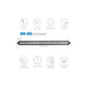 20 in. Single Row LED Combo Spot Flood Light Bar <br> Universal