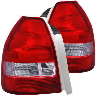Red/Clear Taillights <br> 96-00 Honda Civic