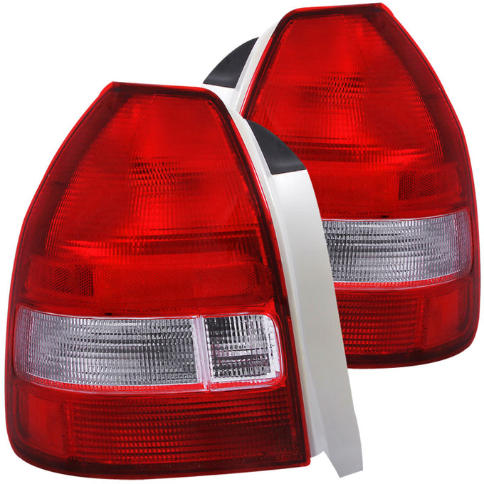 Red/Clear Taillights <br> 96-00 Honda Civic
