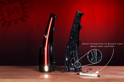 XB LED Smoked Tail Lights <br> 15-20 Chevy Tahoe/Suburban