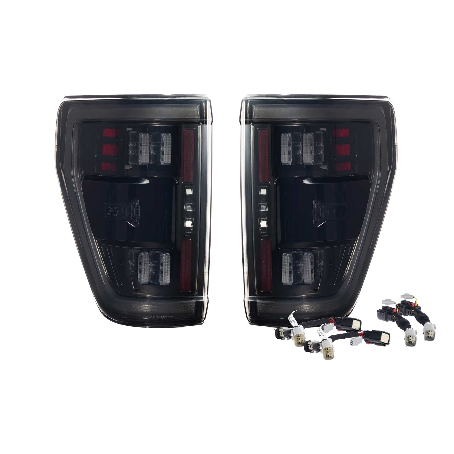 XB LED Tail Lights (Pair / BLIS / Smoked) <br> 21-24 Ford F150