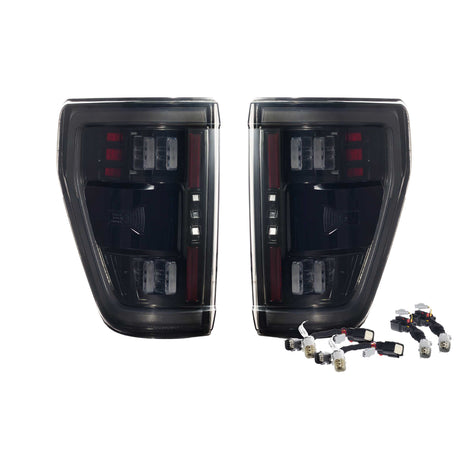 XB LED Tail Lights (Pair / BLIS / Smoked) <br> 21-24 Ford F150