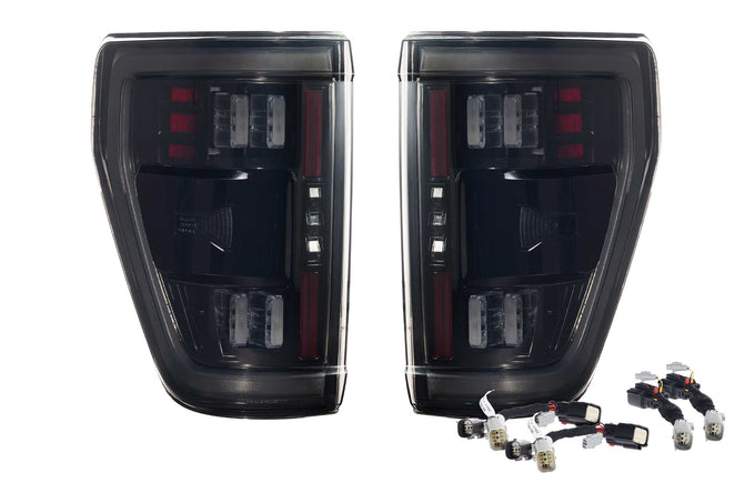XB LED Tail Lights (Pair / BLIS / Smoked) <br> 21-24 Ford F150