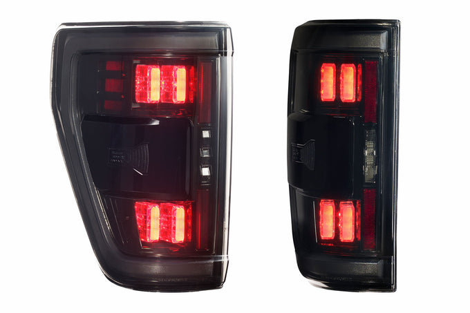 XB LED Tail Lights (Pair / BLIS / Smoked) <br> 21-24 Ford F150