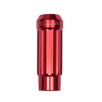 Red 12 Sided Tuner Lug Nut 12x1.25<br> Universal