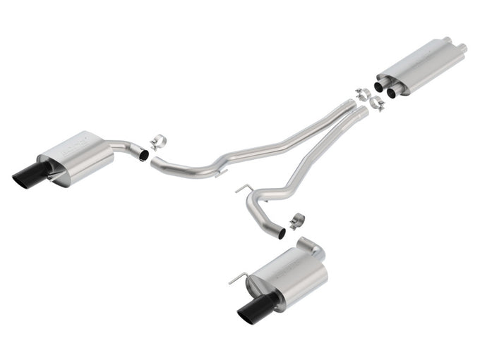 Touring Cat-Back Exhaust System <br> 15-17 Ford Mustang 5L V8