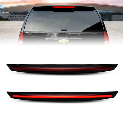 Black LED 3rd Brake Light w/Spoiler <br>07-14 Chevy Suburban 1500, Tahoe, GMC Yukon