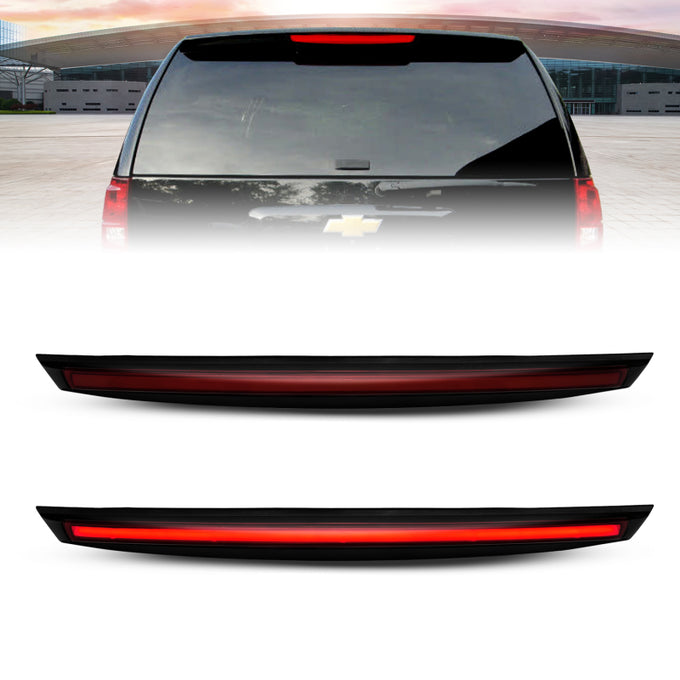 Black LED 3rd Brake Light w/Spoiler <br>07-14 Chevy Suburban 1500, Tahoe, GMC Yukon