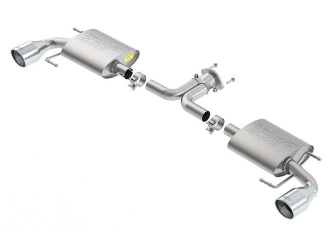 S-Type Axle-Back Exhaust System <br> 14-18 Mazda 3 L Hatchback
