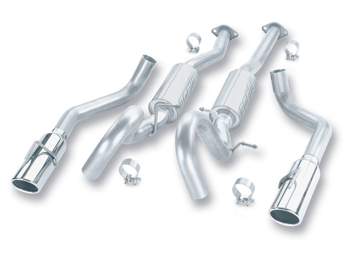 S-Type Cat-Back Exhaust System <br> 99-01,03-04 Ford Mustang GT 4.6L