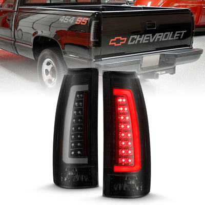 Black Housing Smoke Lens LED Taillights <br> 99-00 Cadillac Escalade