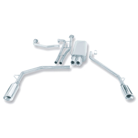 Touring Cat-Back Exhaust System <br> 04-09 Nissan TITAN 5.6L Crew Cab Extended Cab