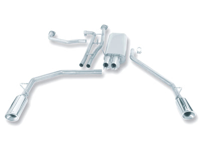 Touring Cat-Back Exhaust System <br> 04-09 Nissan TITAN 5.6L Crew Cab Extended Cab