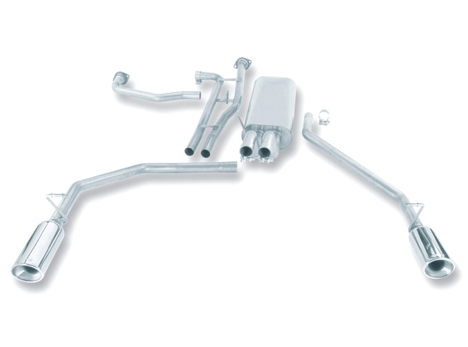 Touring Cat-Back Exhaust System <br> 04-09 Nissan TITAN 5.6L Crew Cab Extended Cab