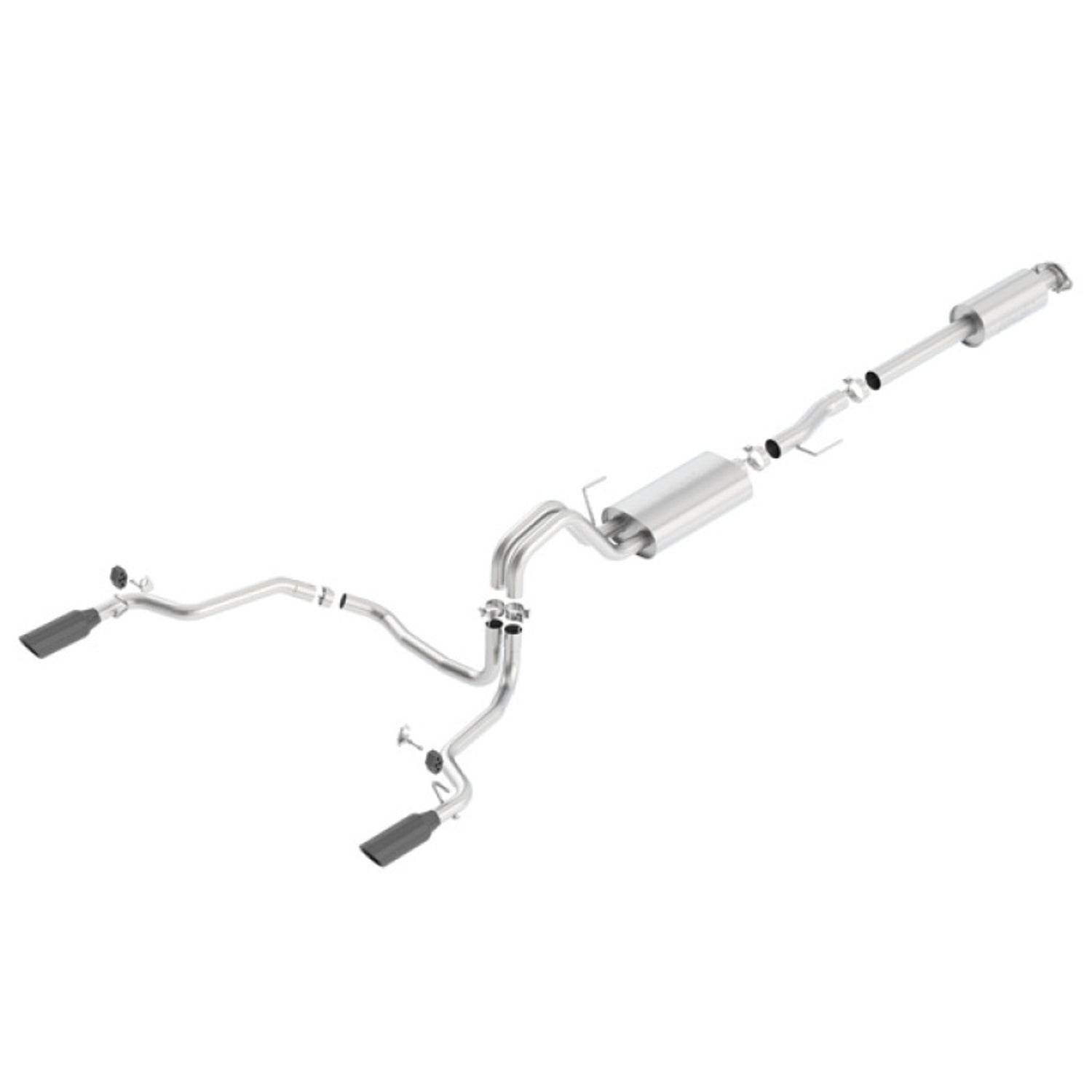 Touring Cat-Back Exhaust System <br> 15-20 Ford F-150 EXCEPT Raptor models