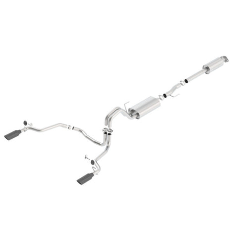 Touring Cat-Back Exhaust System <br> 15-20 Ford F-150 EXCEPT Raptor models