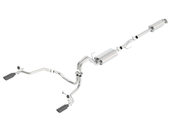 Touring Cat-Back Exhaust System <br> 15-20 Ford F-150 EXCEPT Raptor models