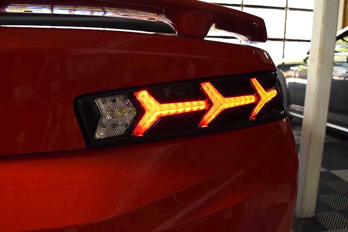 XB LED Red Lambo Style Tail Lights <br> 16-18 Chevrolet Camaro