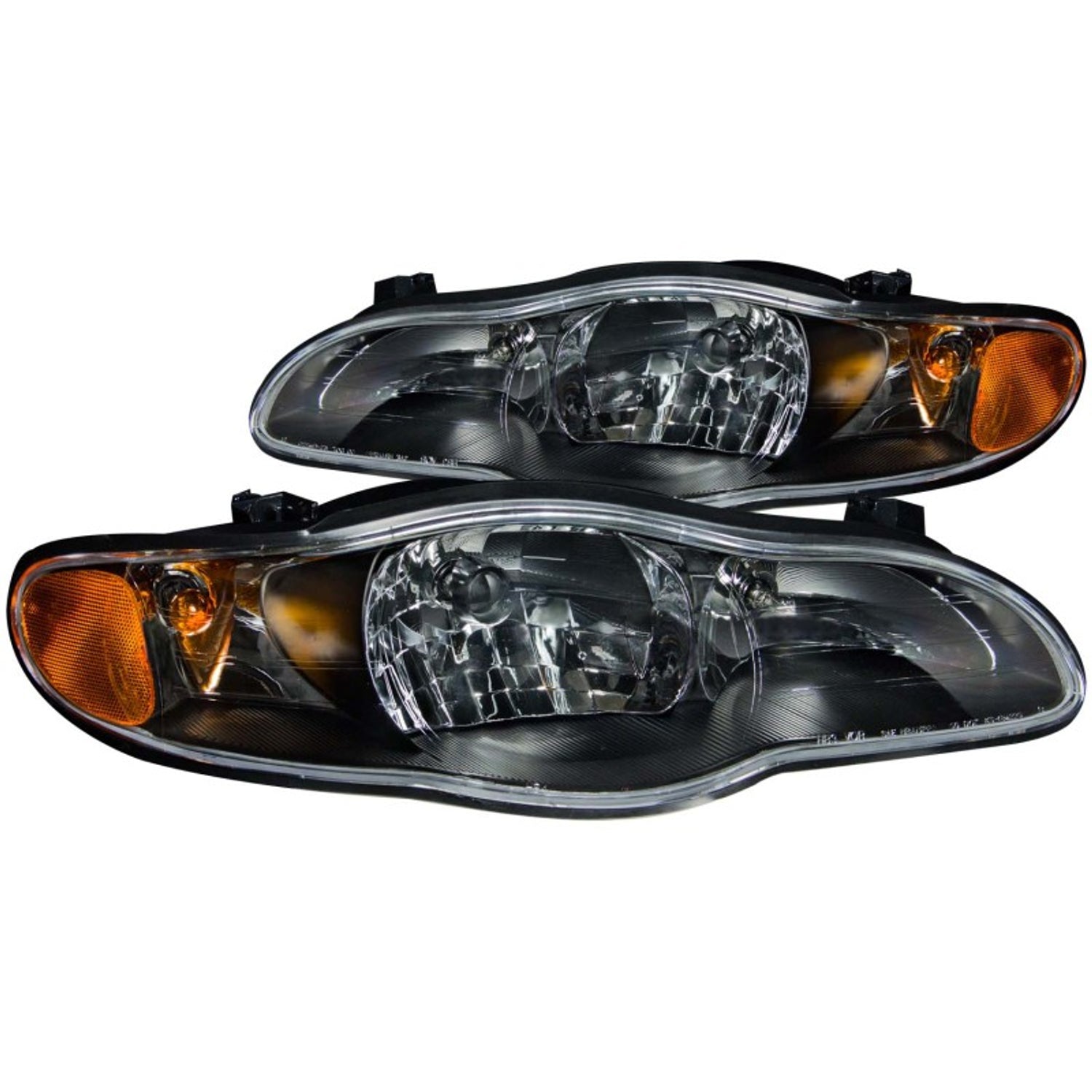 Black Crystal Headlights <br> 00-05 Chevy Monte Carlo
