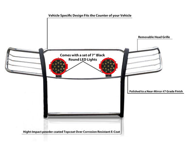 Grille Guard Kit <br>07-13 Chevy Avalanche, 07-14 Suburban 1500, Tahoe