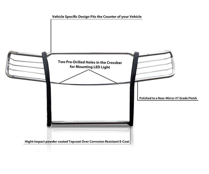 Grille Guard <br>07-13 Chevy Avalanche, 07-14 Suburban 1500, Tahoe
