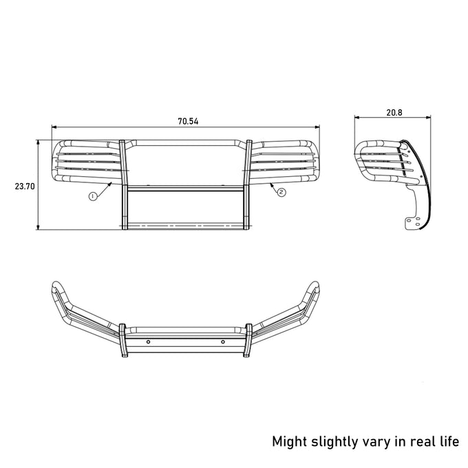 Grille Guard Kit <br>05-10 Jeep Grand Cherokee