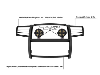 Grille Guard Kit <br>11-21 Jeep Grand Cherokee