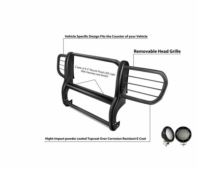 Grille Guard Kit <br>06-10 Jeep Commander
