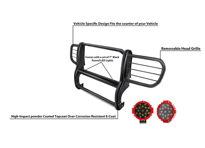 Grille Guard Kit <br>06-10 Jeep Commander