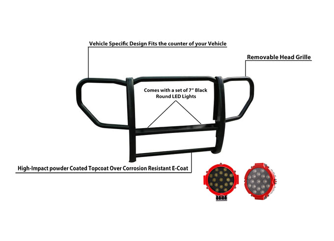 Grille Guard Kit <br>08-12 Jeep Liberty