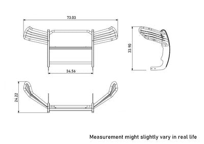Grille Guard Kit <br>19-23 Toyota RAV4