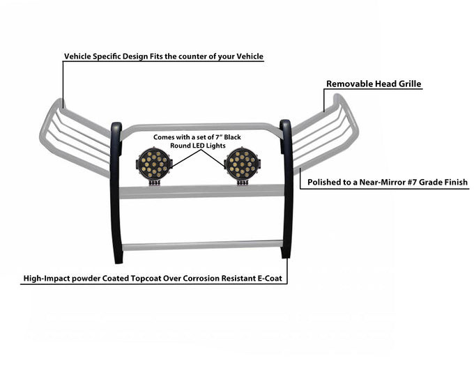 Grille Guard Kit <br>19-23 Toyota RAV4