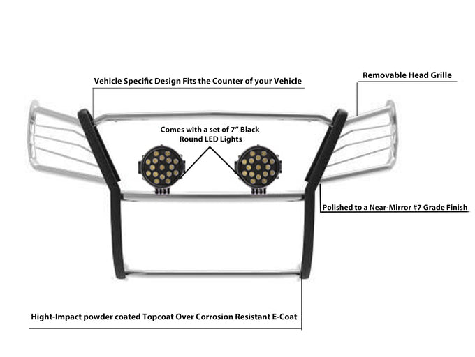 Grille Guard Kit <br>07-09 Dodge sprinter, Freightliner 2500, 3500