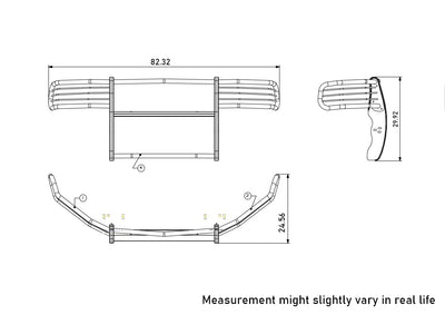 Grille Guard Kit <br>03-05 Dodge Ram 1500, 03-05 2500, 03-05 3500
