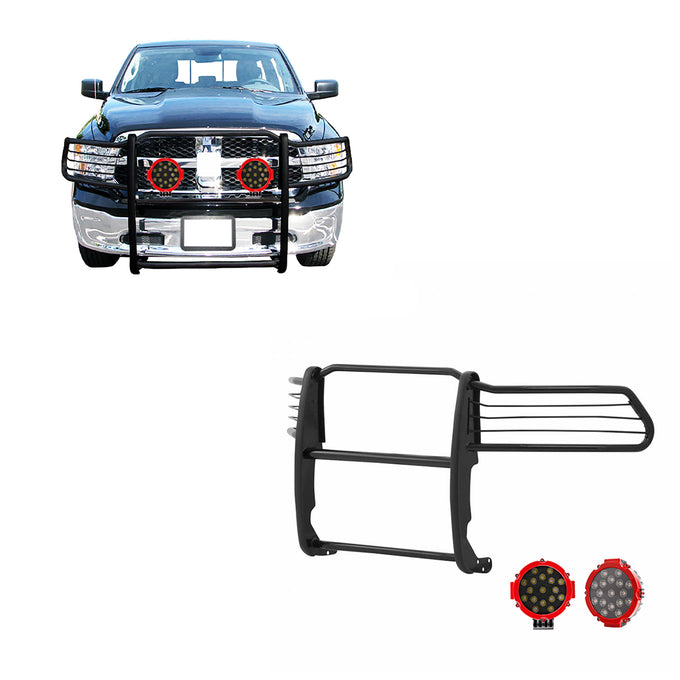 Grille Guard Kit <br>09-10 Dodge Ram 1500, 11-18 1500, 19-24 1500 Classic