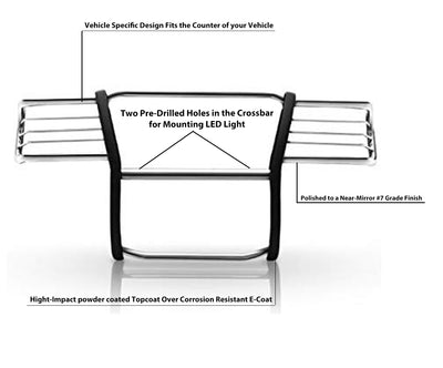 Grille Guard <br>09-10 Dodge Ram 1500, 11-18 1500, 19-24 1500 Classic