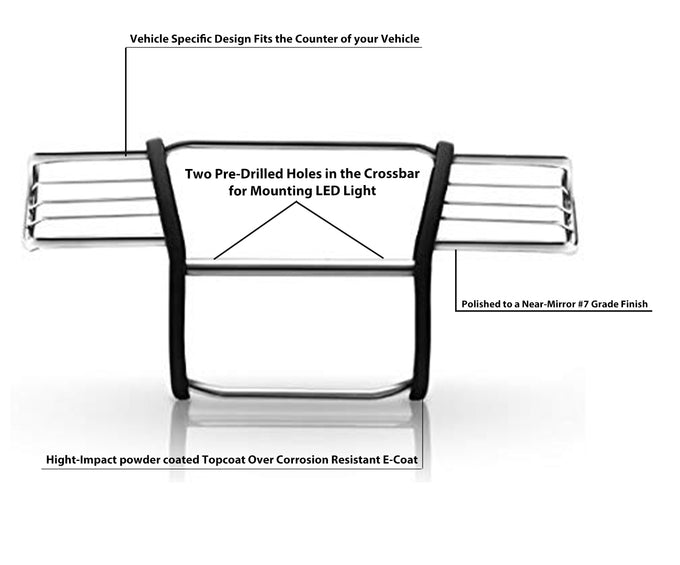 Grille Guard <br>09-10 Dodge Ram 1500, 11-18 1500, 19-24 1500 Classic