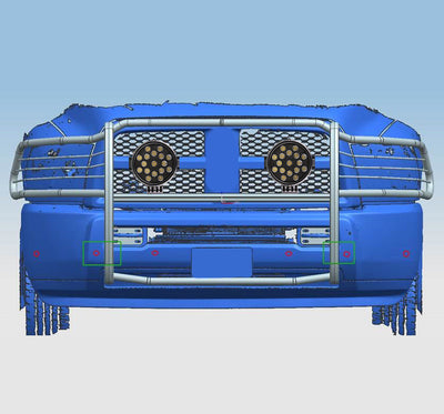 Grille Guard Kit <br>10-18 Ram 2500, 11-18 3500