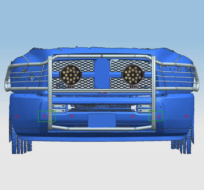 Grille Guard Kit <br>10-18 Ram 2500, 11-18 3500
