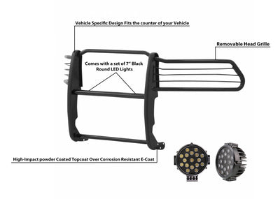 Grille Guard Kit <br>10-18 Ram 2500, 11-18 3500