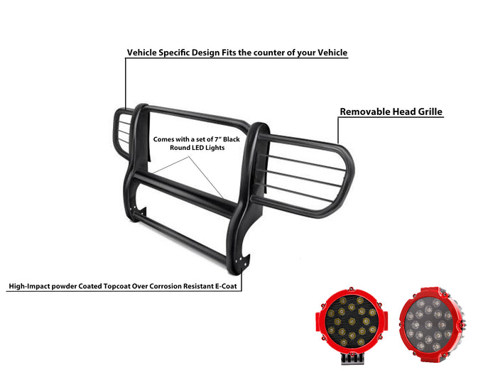 Grille Guard Kit <br>02-07 Jeep Liberty