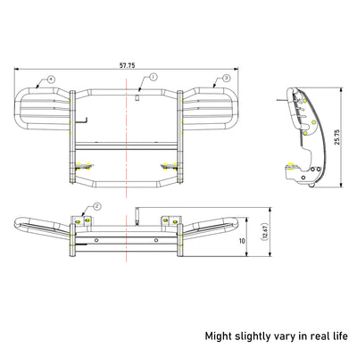 Grille Guard <br>02-07 Jeep Liberty