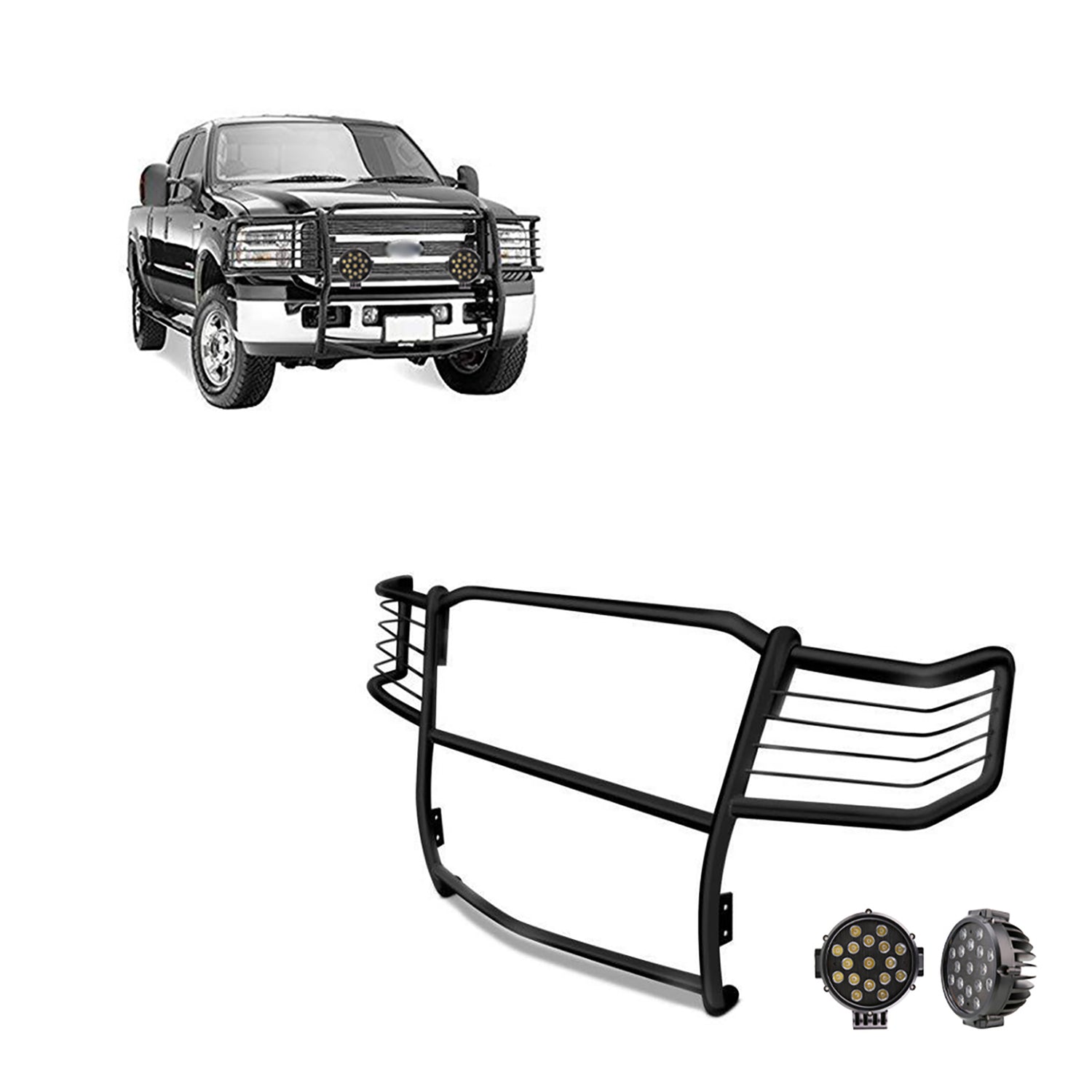 Grille Guard Kit <br>99-07 Ford F-250, F-350 F-450 F-550 Super Duty