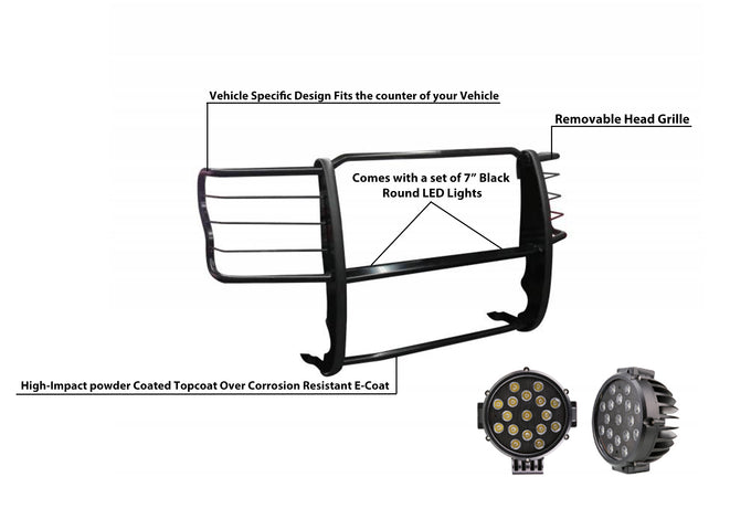 Grille Guard Kit <br>17-23 Ford F250 F350 F450 F550 Super Duty