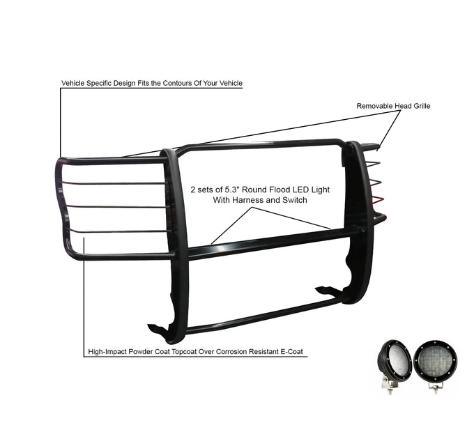 Grille Guard Kit <br>17-23 Ford F250 F350 F450 F550 Super Duty