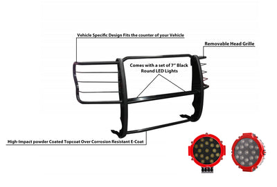 Grille Guard Kit <br>17-23 Ford F250 F350 F450 F550 Super Duty