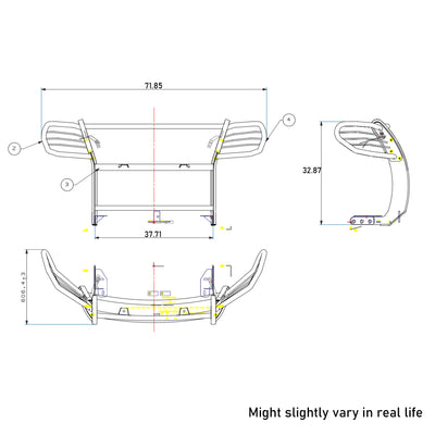 Grille Guard Kit <br>11-15 Ford Explorer