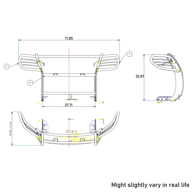 Grille Guard Kit <br>11-15 Ford Explorer