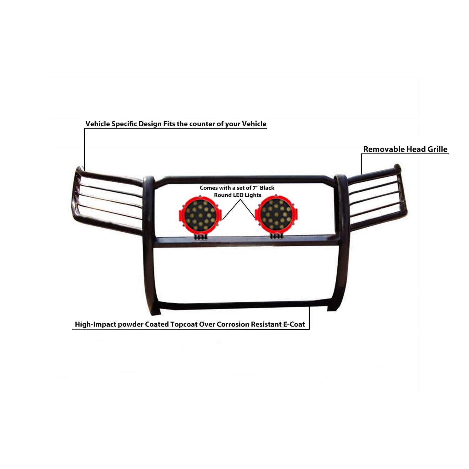 Grille Guard Kit <br>11-15 Ford Explorer