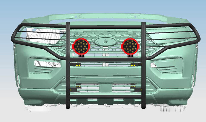 Grille Guard Kit <br>20-24 Ford Explorer